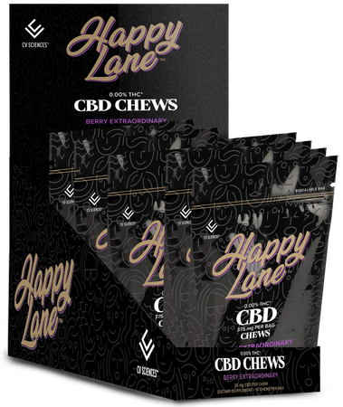 Happy Lane Chews - 25 mg 15 ct - Berry Extraordinary - 6 pk image number null